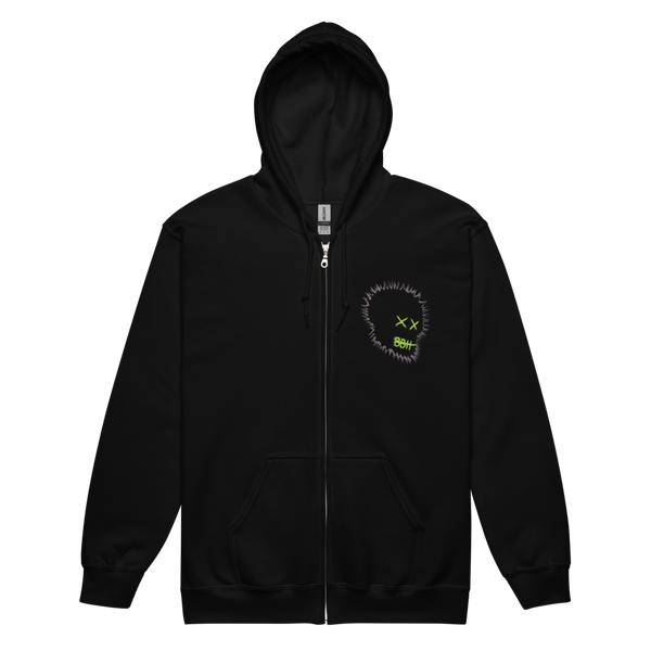Big Bald Head 'Dark Vibes' Zip Hoodie (8876955337020)