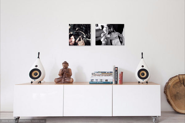 'SCOTT WILSON AND A GIANT SQUIRREL' (Limited Edition Metal Print) (6744831107)