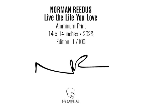 'LIVE THE LIFE YOU LOVE' (Limited Edition Metal Print) (8220257452348)