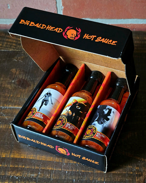 Big Bald Head Hot Sauce (Collector's Boxset)