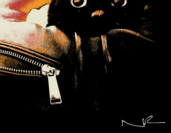 JFK TO LA (Amber Signed Screen Print)